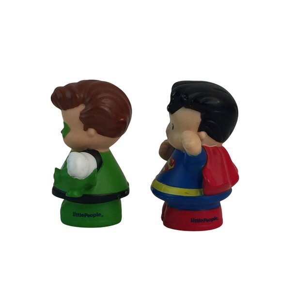 Fisher Price Little People DC Super Heroes Green Lantern Superman Figures - Picture 2 of 5